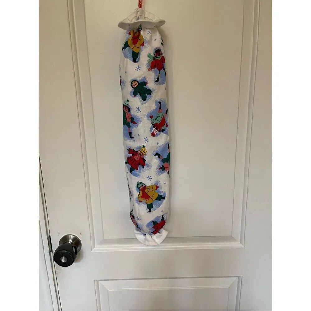 Handmade Plastic Bag Holder- Grandkids Playing Outside